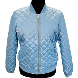 Levi’s NWT Quilted Bomber Jacket Light Blue — Spring Transitional Layer